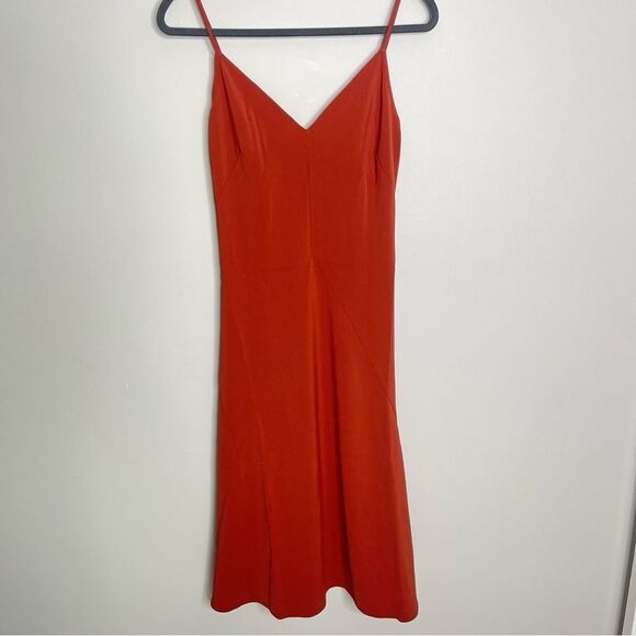 Thakoon midi slip dress in rust NWT - Picture 8 of 10